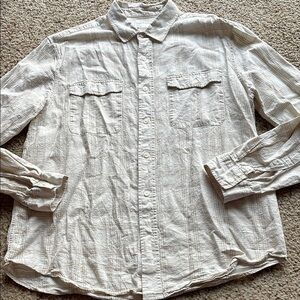Frank & Oak organic cotton & hemp Button-Up Shirt size M